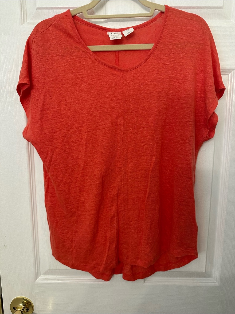 C&C California Red Short Sleeve V-Neck Tee